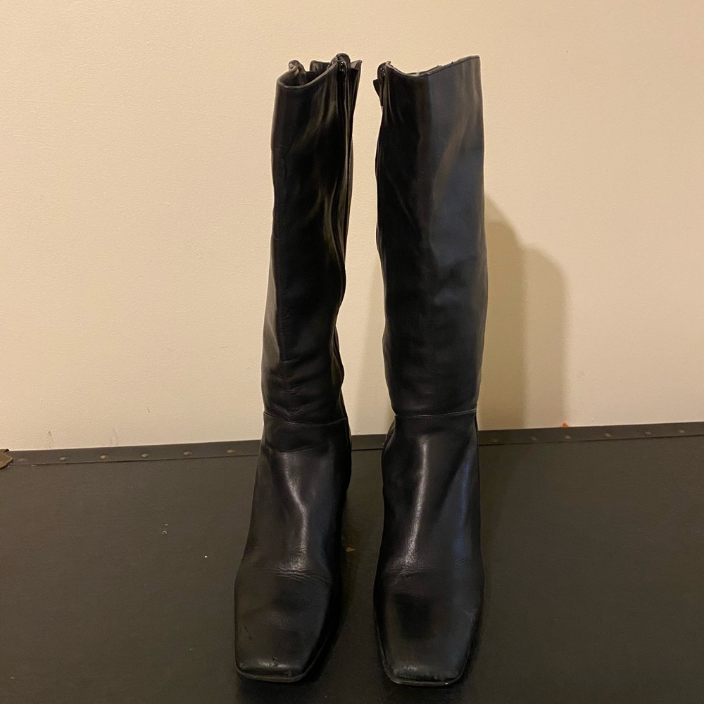 Naturalizer Tall Black Heeled Boots